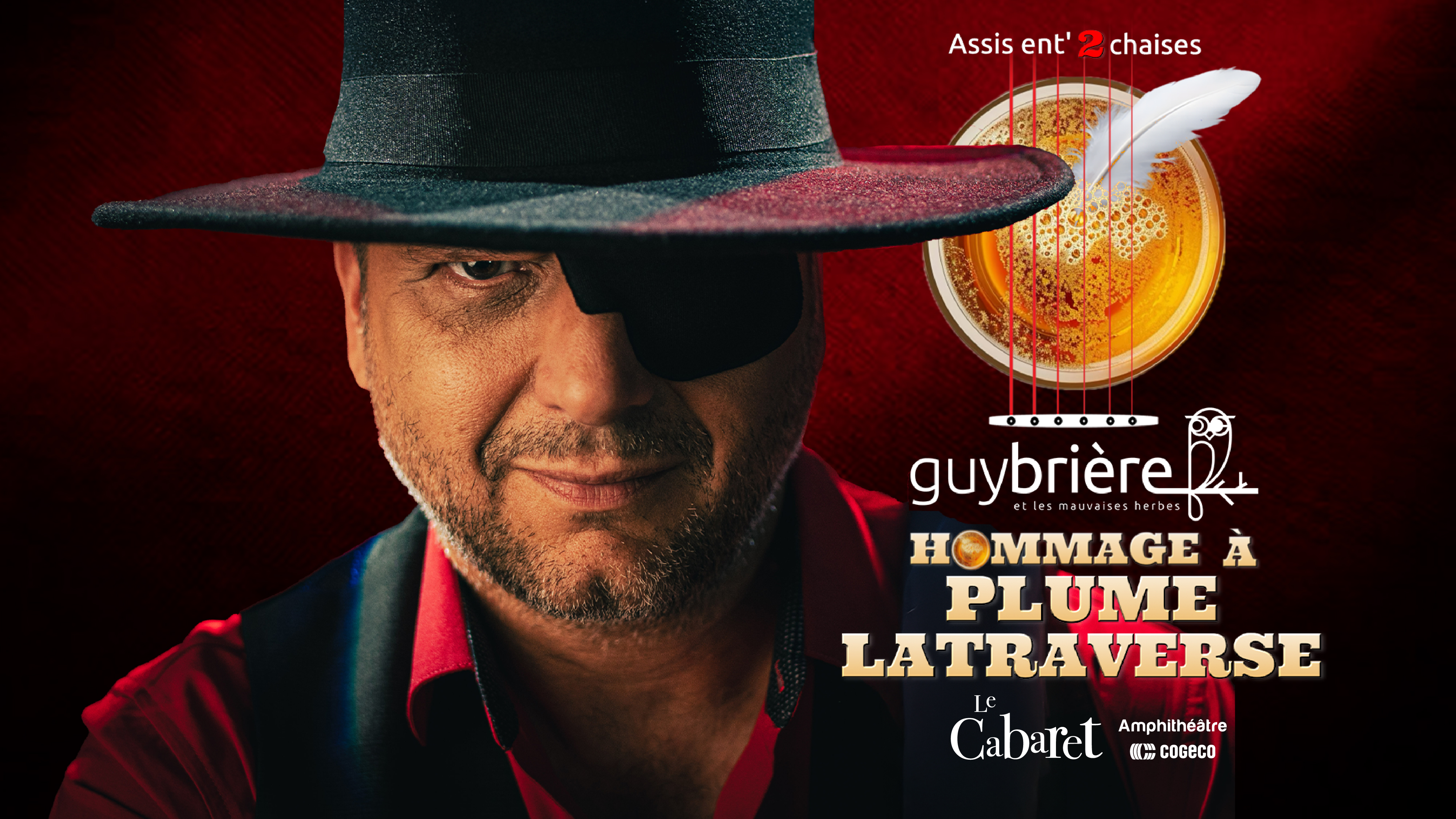 Guy Brière : Assis ent’2 chaises – Hommage à Plume Latraverse