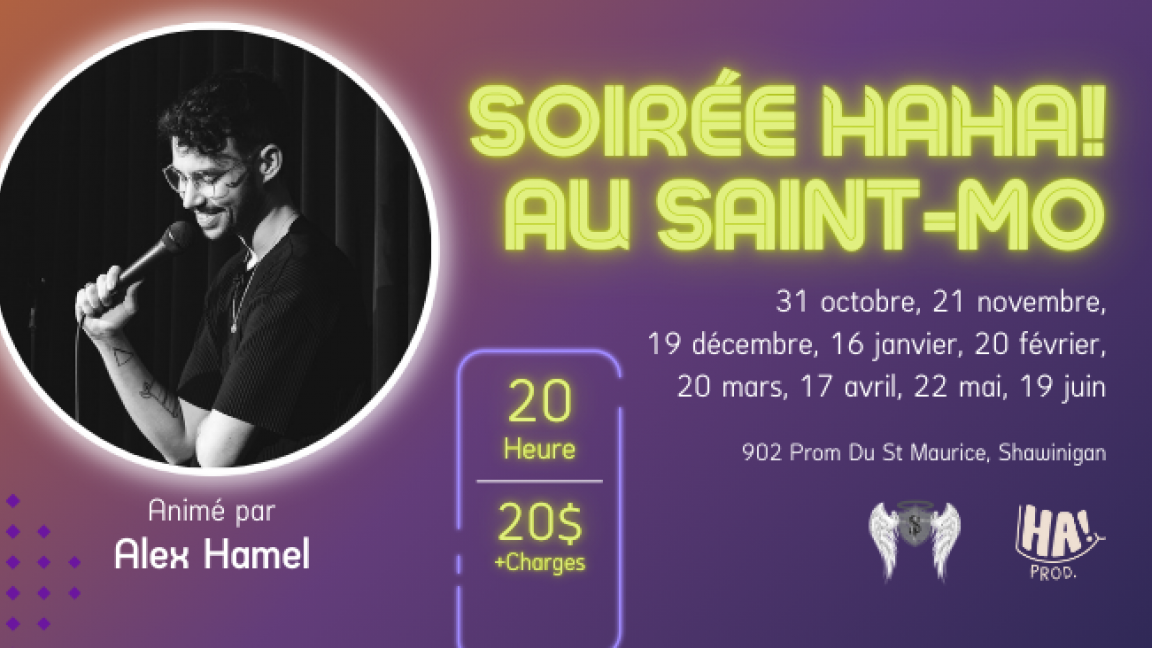 Soirée HAHA! Au Saint-Mo