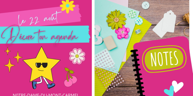 Décore ton agenda ou carnet